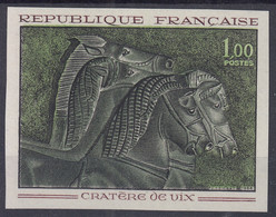 FRANCE : 1966 - CHEVAUX CRATERE DE VIX N° 1478 NON DENTELE NEUF ** SANS CHARNIERE - TB MARGES - 1971-1980