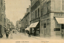 Langres * La Rue Diderot * épicerie Centrale * Café Diderot - Langres