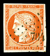 O N°5, 40c Orange Obl Pc 704. TTB  Qualité: Oblitéré  Cote: 500 Euros - 1849-1850 Cérès