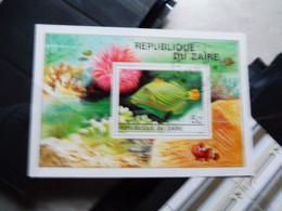 Zaire Bl Bloc Blok 45 Gestempelt Oblitéré Kinshasa  Perfect Parfait ( 1980 ) Poisson - Used Stamps