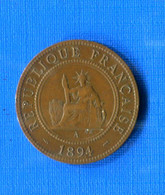 Indochine Cent 1894A TTB, Bonne Année - French Indochina