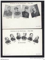 CP 023  -  Affaire Dreyfuss  :  2 Cartes : An Den Zola Prozess , Paris 1898 ,  RARE - Evènements