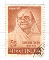IND+ Indien 1964 Mi 371 Kasturba Gandhi - Gebraucht