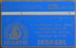 Senegal - Sonatel - L&G - 001A - Blue & Silver, 120Units, Used - Sénégal