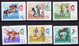 HUNGARY 1969 Modern Pentathlon Set Used.  Michel 2537-42 - Used Stamps