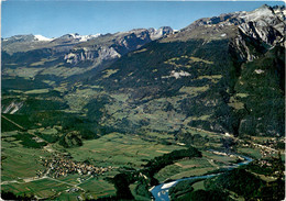 Blick Von Feldis Auf Bonaduz, Tamins, Trins Und Flims (5322) - Feldis/Veulden