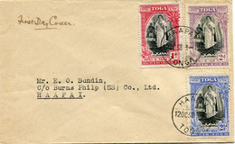 TONGA LETTRE DEPART HAAPAI 12 OC 38 TONGA POUR LE TONGA - Tonga (...-1970)