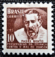 Timbre Taxe Du Brésil 1962 Fight Against Leprosy   Stampworld N° 10 Neuf Sans Charnière - Portomarken
