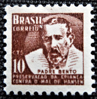 Timbre Taxe Du Brésil 1962 Fight Against Leprosy   Stampworld N° 10 Neuf Sans Charnière - Segnatasse