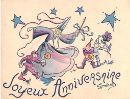 JOYEUX ANNIVERSAIRE Illustrateur Dessin De G.LECLERCQ Nos Vieilles Chansons CHANSON Ets Artistiques Parisiens *PRIX FIXE - Geburtstag