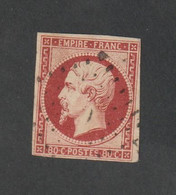 Timbres - N° 17AI -  Type  Napoléon III , Légende  Empire Franc   - 1854 -  Oblitéré - - Autres & Non Classés