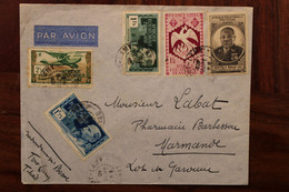 Tchad 1946 Chad Fort Lamy Marmande France Cover AEF Colonie - Cartas & Documentos