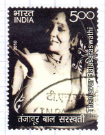 IND+ Indien 2010 Mi 2531 Thanjavur Balasaraswathi - Oblitérés