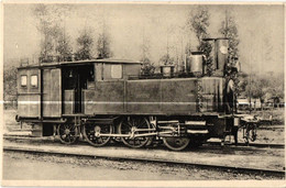 LOCOMOTIVE DE L' ETAT . MACHINE TENDER FOURGON 0246   ( Trait Blanc Pas Sur Original ) - Matériel