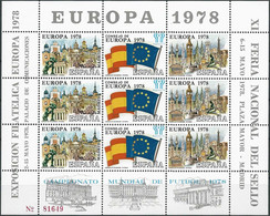 SPANIEN 1978 Mi-Nr. Europa 1978 Sonderdruck ** MNH - Blocs & Hojas
