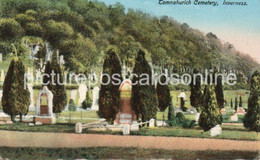 INVERNESS TOMNAHURICH CEMETERY OLD COLOUR POSTCARD SCOTLAND - Inverness-shire