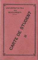 Romania - Universitatea Bucuresti - Facultatea De Drept - Carte De Student (1935) - Diploma & School Reports