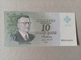 Billete De Finlandia De 10 Markkaa, Año 1963, UNC - Finlandia