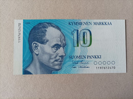 Billete De Finlandia De 10 Markkaa, Año 1986, Sc/plancha - Finlandia