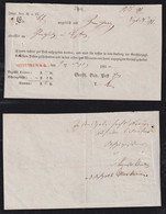 Baden 1850 Einschreiben Einlieferungsschein MOSKIRCH - Lettres & Documents