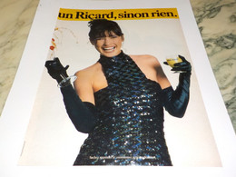 ANCIENNE  PUBLICITE UN RICARD SINON RIEN  1987 - Alcools