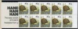 Nueva Zelanda Carnet 1988 ** Kiwi - Markenheftchen