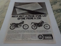 ANCIENNE PUBLICITE MOTO 125 CC YAMAHA 1987 - Motos