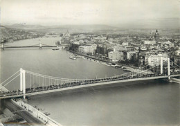 Postcard Hungary Budapest Aerial View 1965 - Ungarn