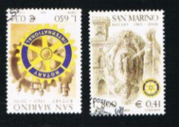 SAN MARINO - UN 1734.1735  - 2000  ROTARY CLUB LOCALE  (COMPLET SET OF 2  ) - USED° - Gebraucht