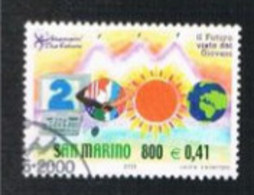 SAN MARINO - UN 1736  - 2000 IL FUTURO DEI FRANCOBOLLI - USED° - Gebraucht