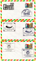 Bolivia 1975 CEFIBOL 1026ss EXFIVIA'75 Set Of 8 Commemorative Covers From 15-XI-75 To 22-XI-75. - Bolivia