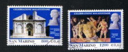 SAN MARINO - UN 1775.1776   -  2001 CELEBRAZIONI MALATESTIANE   (COMPLET SET OF 2) - USED° - Usados