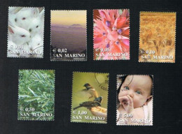 SAN MARINO - UN 1841.1848   -  2002 I COLORI DELLA VITA  (7 STAMPS OF THE SET OF 8 )   - USED° - Usados