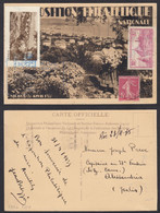 FRANCE - 1935 - Cartolina Ufficiale Commemorativa Dell'Esposizione Filatelica Nazionale Di Nice - Bourses & Salons De Collections