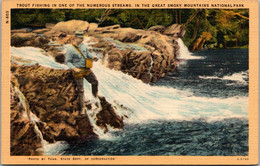 Smoky Mountains National Park Trout Fishing In One Of The Numerous Streams - USA Nationale Parken