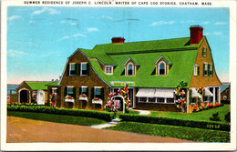 Massachusetts Cape Cod Chatham Summer Residence Of Joseph C Lincoln Writer Of Cape Cod Stories 1938 - Cape Cod