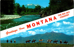 Montana Greetings From The Big Sky Country Split View - Otros & Sin Clasificación