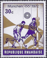 Rwanda 1972 - Mi 522 - YT 486 ( Munich Olympic Games : Hockey ) MNH** - Rasenhockey