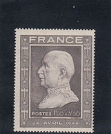 France - Année 1944 - Neuf** - N°YT 606** - 88è Anniversaire Du Maréchal Pétain - Unused Stamps