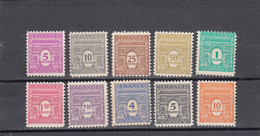 France - Année 1944 - Neuf** - N°YT 620/29** - Arc De Triomphe De L'Etoile - Unused Stamps