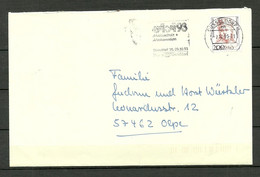 Germany Deutschland BRD 1993 Brief O Düsseldorf Michel 1498 Als Einzelfrankatur + Werbung Advertising Cachet Messe Fair - Briefe U. Dokumente