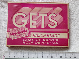 GETS SOLINGEN LAMÉ DE RASOIR VINTAGE UNOPENED LOT SAFETY RAZOR BLADES BLADE Germany RASIERKLING - Lames De Rasoir