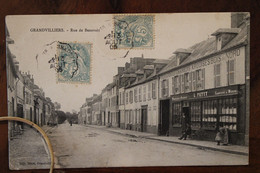 1905 Cpa Ak Grandvilliers Orne Rue De Beauvais Animée Voyagée Quincaillerie Fers Fonte Charbons - Grandvilliers