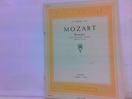 Sonate D-Dur / Ré-majeur / D-major (Köchel-Verz. Nr. 381). Piano Vierhändig - à 4 Mains. Edition Schott Nr. 10 - Música