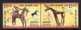 India 2006 Mongolia Joint Issue Ancient Art Object Horse Crafts 2v SET MNH - Other & Unclassified