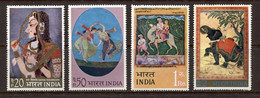 India 1973 INDIAN MINIATURE PAINTINGS (ART, CAMEL, ELEPHANT, DANCE) 4v SET MNH As Per Scan - Otros & Sin Clasificación