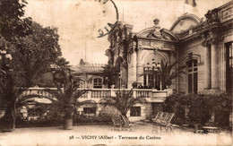 N°101857 -cpa Vichy -terrasse Du Casino- - Casino'
