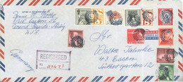 UNITED STATES - 1964- REGISTERED STAMPS COVER TO GERMANY. - 1961-80