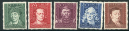 GENERAL GOVERNMENT 1944 Cultural Personalities  MNH / **   Michel 120-24 - Occupation 1938-45