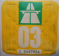 Autobahnvignette Schweiz 2003 - Placas De Matriculación